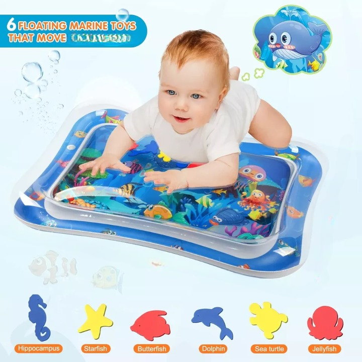 Inflatable Leakproof Tummy Time Water Mat for Kids
