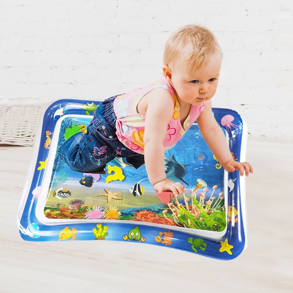 Inflatable Leakproof Tummy Time Water Mat for Kids
