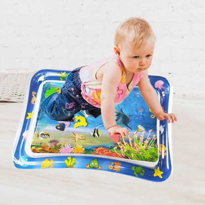 Inflatable Leakproof Tummy Time Water Mat for Kids