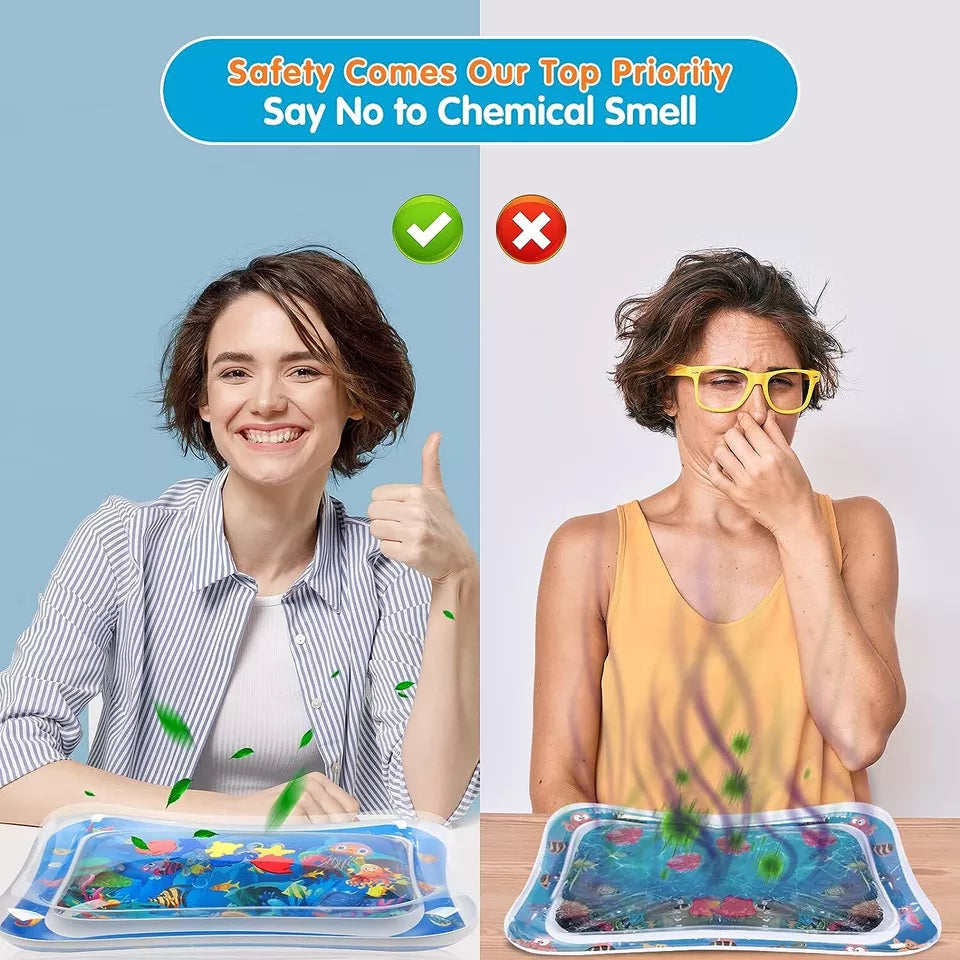 Inflatable Leakproof Tummy Time Water Mat for Kids