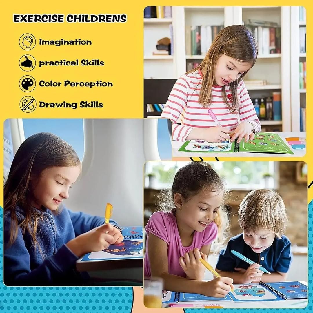 Magic Water Book Painting Drawing Coloring Book