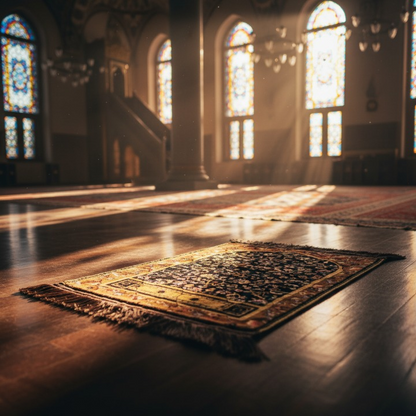 Prayer Mat Velvet Material Printed Pattern