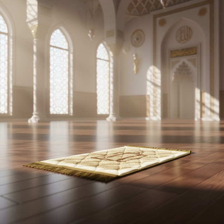 Prayer Mat Velvet Material Printed Pattern